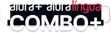 O combo mais é a junção do alura mais e o alura lingua
